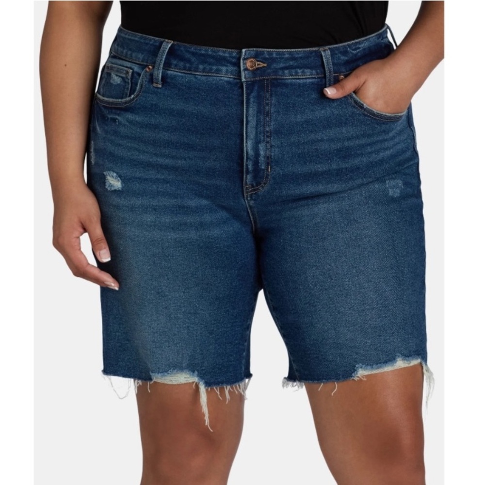 Terra and Sky Distressed Women’s Shorts Size 26 Bermuda Length